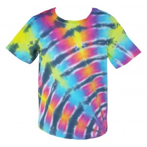 CHILDREN'S SIZE 16 1/4 MANDALA RAINBOW DYED SHIRT