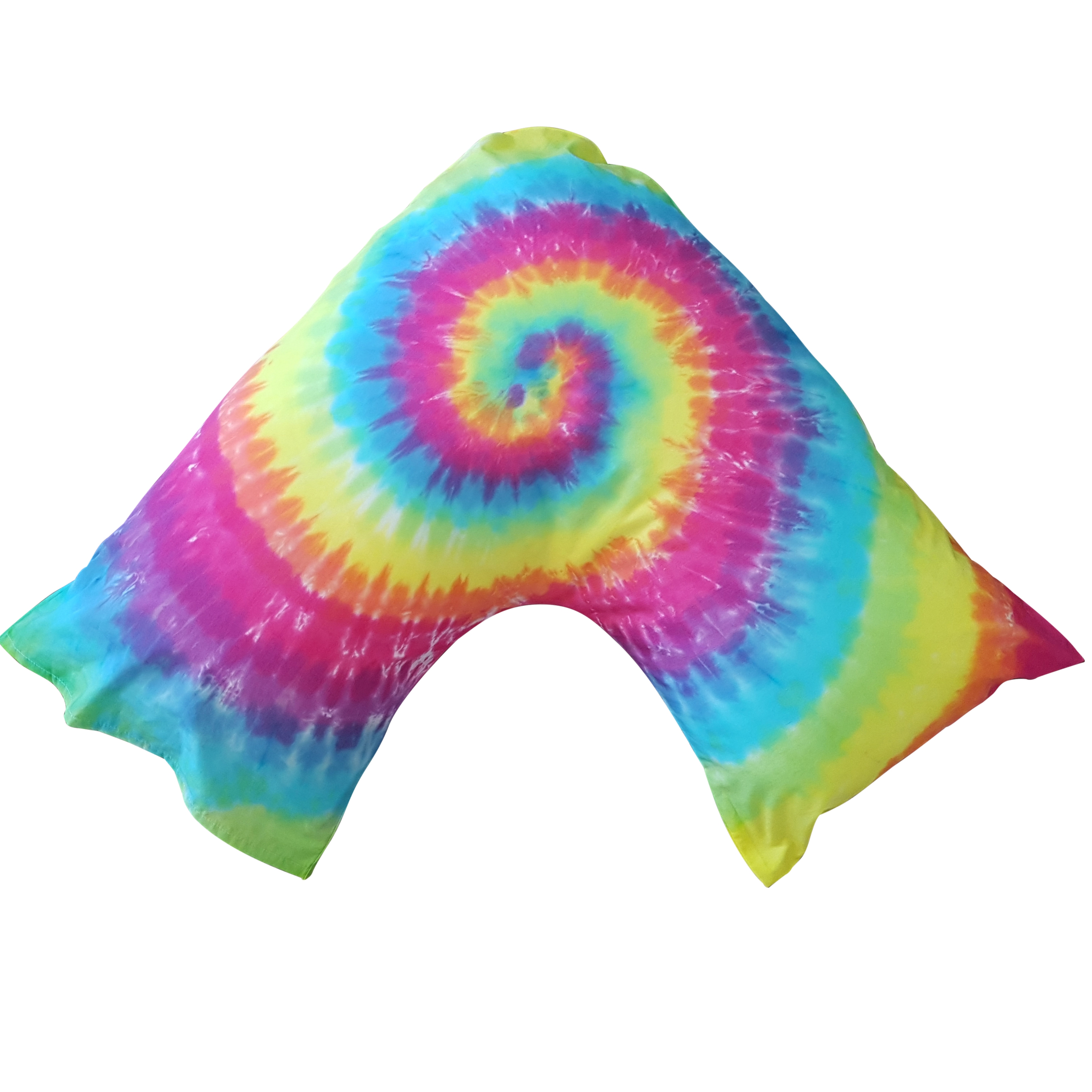 CURVE RAINBOW TIE DYE PILLOW CASE
