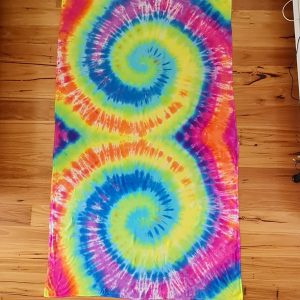 BLENDED DOUBLE RAINBOW SWIRL SARONG/SUMMER THROW