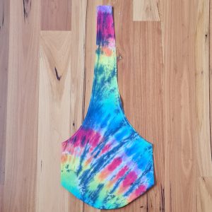 SMALL COTTON RAINBOW/BLACK SLING BAG