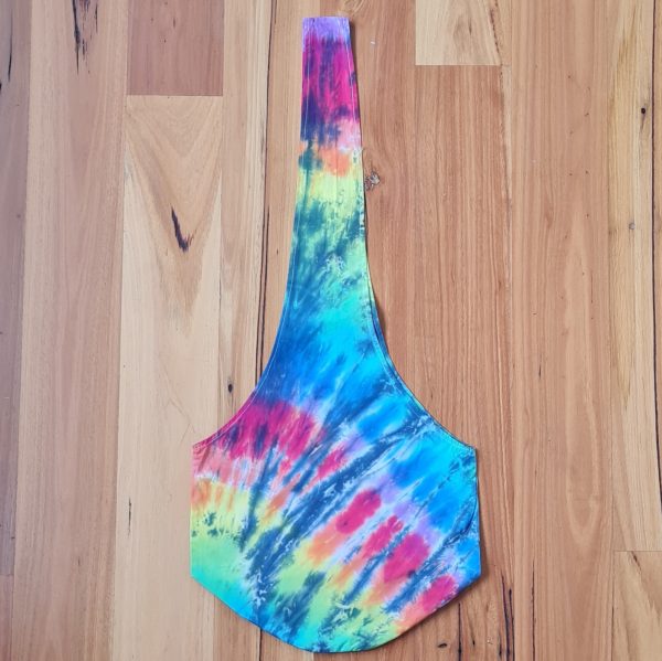 SMALL COTTON RAINBOW/BLACK SLING BAG
