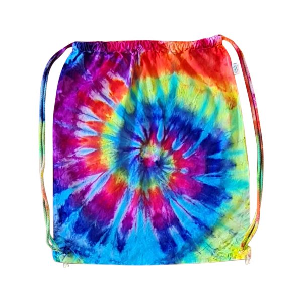 EARTH POSITIVE ICY RAINBOW ORGANIC COTTON DRAWSTRING BAG - Image 4