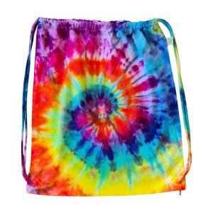 EARTH POSITIVE ICY RAINBOW ORGANIC COTTON DRAWSTRING BAG