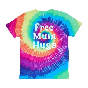 FREE MUM HUGS RAINBOW ADULTS TEE