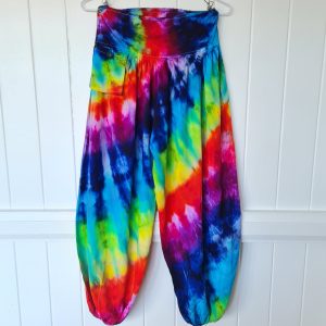 ICY RAINBOW TIE DYE HAREM PANTS