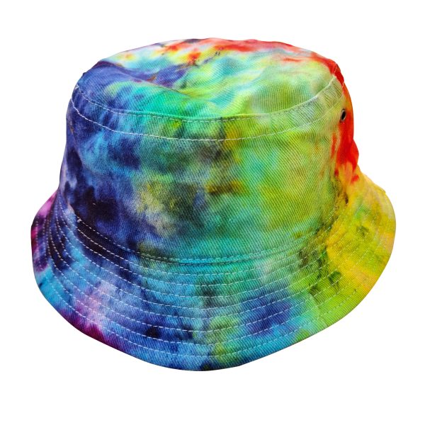 ADULTS ICY RAINBOW MOTTLED BUCKET HATS