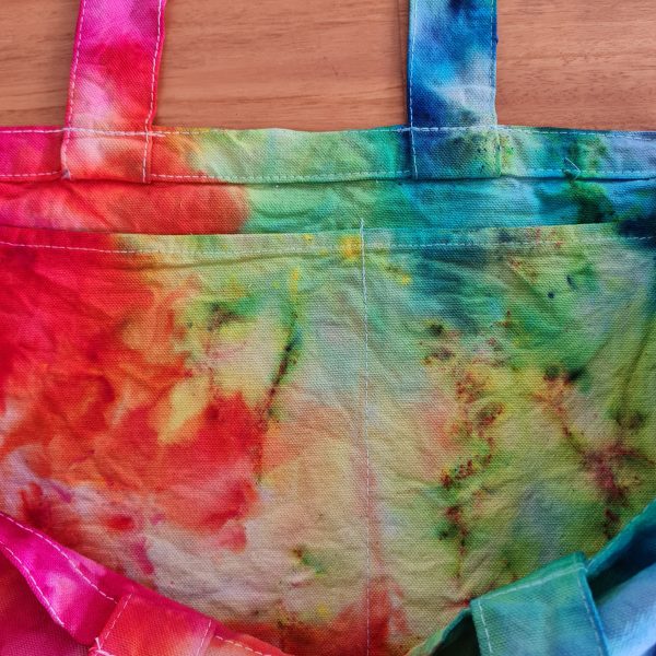 EARTH POSITIVE ICY RAINBBOW MOTTLED SHOPPING TOTE - Image 2
