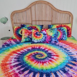 ICY RAINBOW SWIRL COTTON KING DOONA/DUVET COVER