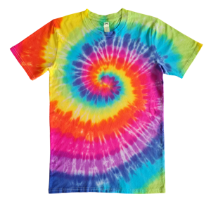 ADULTS RAINBOW SWIRL T-SHIRT