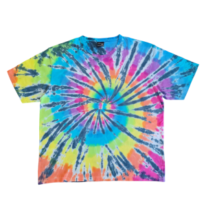 4XL, 5XL & 6/7XL RAINBOW/BLACK SWIRL SHIRT