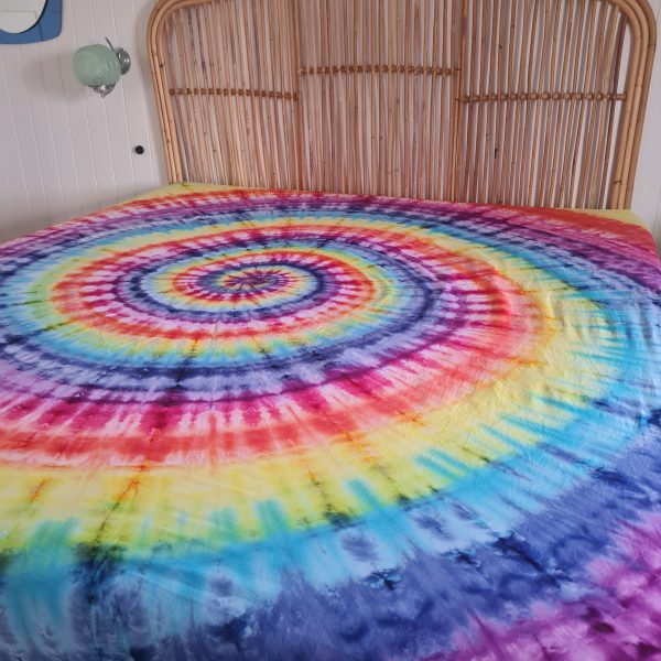 ICY RAINBOW SWIRL COTTON FITTED SHEET - Image 4