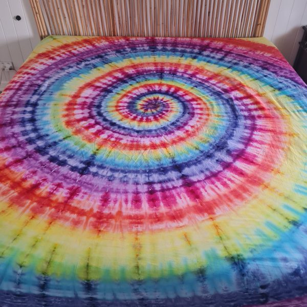 ICY RAINBOW SWIRL COTTON FITTED SHEET - Image 3