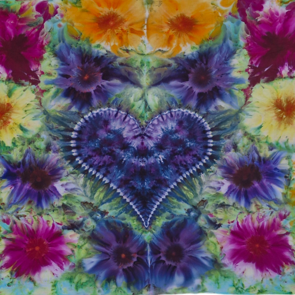 FLOWERS & HEART SARONG/THROW