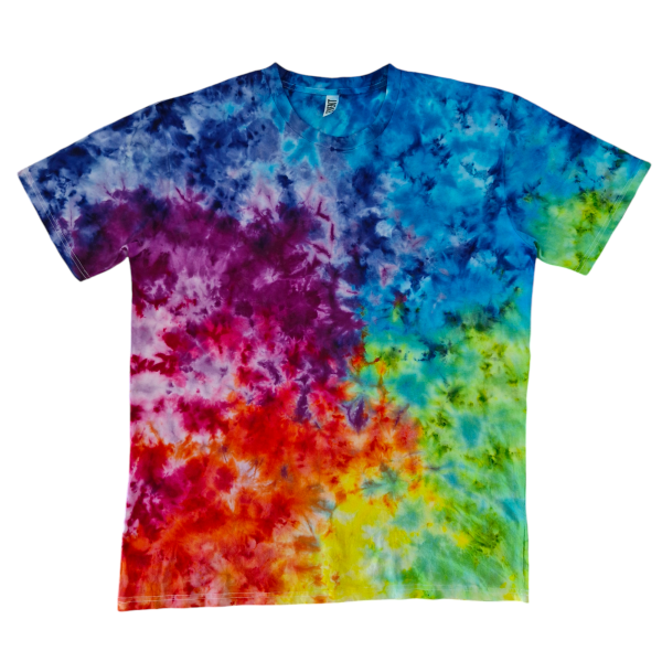 ICY RAINBOW MOTTLE ADULTS SHIRTS SIZES SMALL, MEDIUM & LARGE