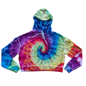 ICY RAINBOW SWIRL HOODIE SIZE XS